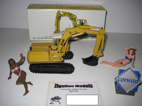 Zeppelin ZR 214 Excavatrice Pelle Caterpillar #2813 Conrad 1:50 Ovp - Picture 2 of 2