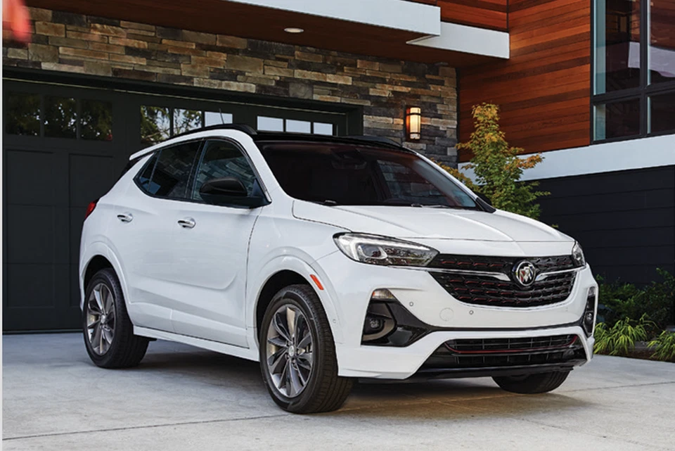 Buick Encore GX Nuevo OEM Rejilla Frontal Summit Blanco sin Cámara con Inserto Rojo Foto 2 de 4