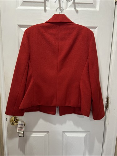 Kasper Woman’s Blazer Jacket Red Size 12 NWT - Picture 9 of 9