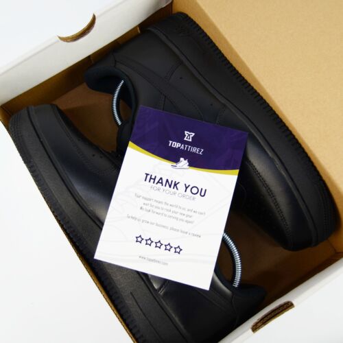 Multiple Sizes - Nike Air Force 1 '07 Low Triple Black | 24HR SHIP | SAME DAY - Picture 7 of 7