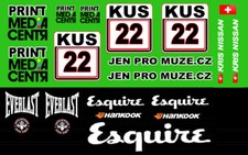22 KRIS NISSAN Print Media DTM 1/64th HO Scale Slot Car Decals