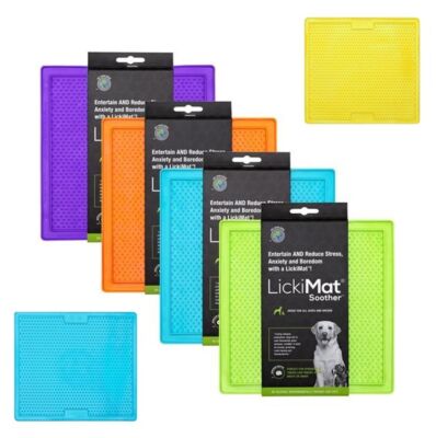 LickiMat Soother Leckmatte für Hunde Leckerliematte in 2 Größen und div. Farben