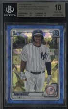 2020 Bowman Chrome Sapphire Jasson Dominguez BGS 10 PRISTINE .5 From Black Label