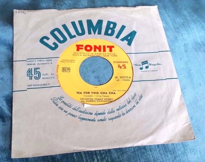 41 - 45 Umdrehungen TOMMY DORSEY, TEA FOR TWO CHA CHA - MY BABY JUST CARE FOR ME 11/16