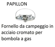 FORNELLO BABY A GAS PORTATILE UN FUOCO CAMPEGGIO PESCA DA TAVOLO PAPILLON