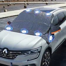 Cubierta De Nieve Para Parabrisas De carro Protector De 3 Capas Negro Nueva