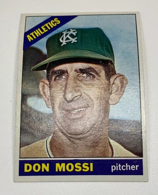 1966 Topps 74 Don Mossi Baseball Card Kansas City Athletics KC A’s eBay