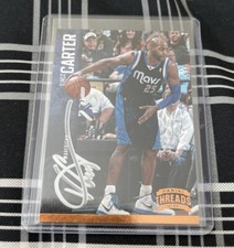 VINCE CARTER SIGNED 2012/13 PANINI THREADS DALLAS MAVERICKS BASKETBALL CARD