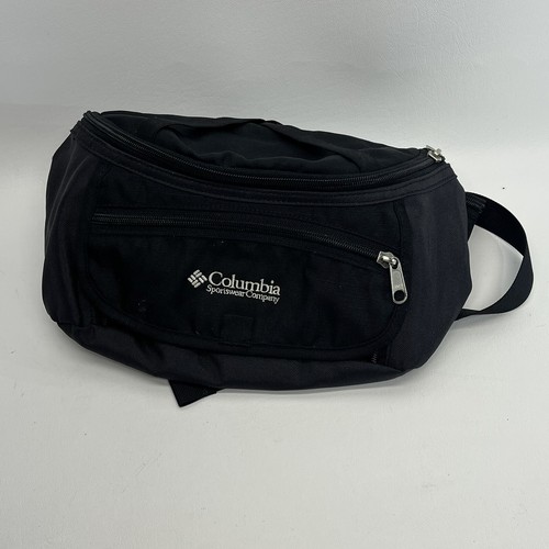 COLUMBIA SPORTSWEAR Fanny Pack Waist Bag Belt BLACK HIKING Camping