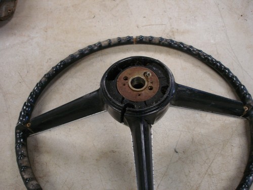 1967 1968 Pontiac GTO LeMans Tempest Firebird Black Steering Wheel Assembly GM - Picture 5 of 13