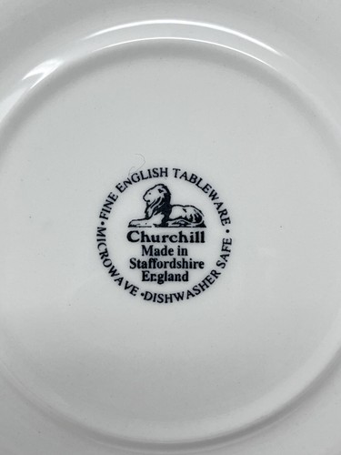 Churchill Staffordshire England Blue Willow Suppenschüssel 7 7/8" Inv#23 - Bild 5 von 8