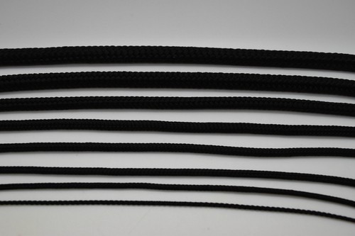 Black Polypropylene Rope Braided Poly Cord Line Sailing Boating Survival Camping - Picture 2 of 3