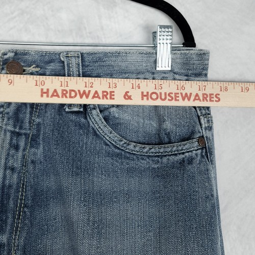Vintage Y2K Baggy Jeans Mens 34x32 Blue Relaxed Baggy Loose Denim Skate - 第 13/24 張圖片