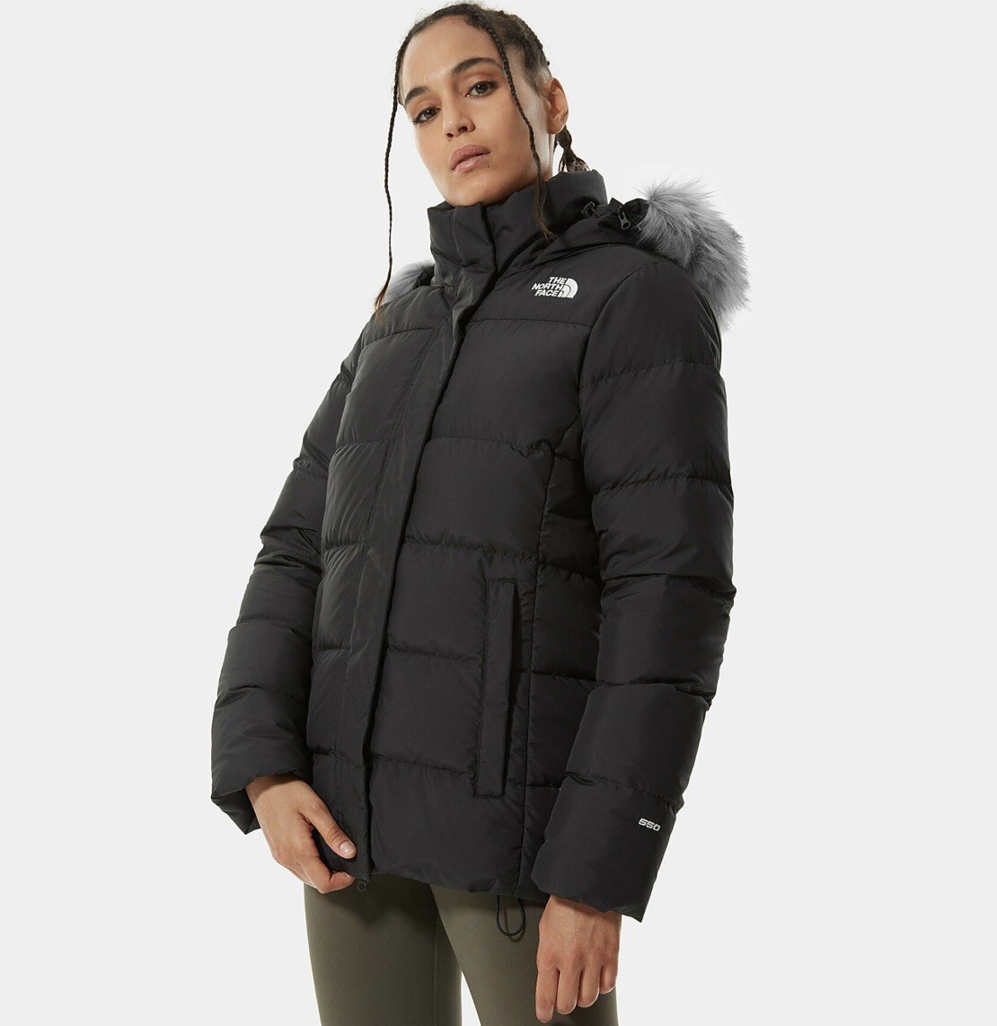 THE NORTH FACE WOMEN GOTHAM GOOSE DOWN PUFFER JACKET 550fill Black size