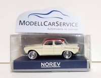 Norev 1/87 (H0): 576087 Simca Aronde MonthéRy (1962), Elfenbein/Rot