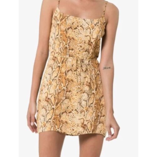 Reformation Vivette Snakeskin Mini Dress - Picture 2 of 8