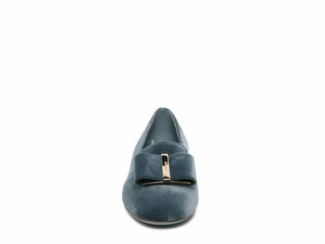 SALVATORE FERRAGAMO Sarno Women s 725068 Steel Blue Flats Size 7.5 D MSRP 695
