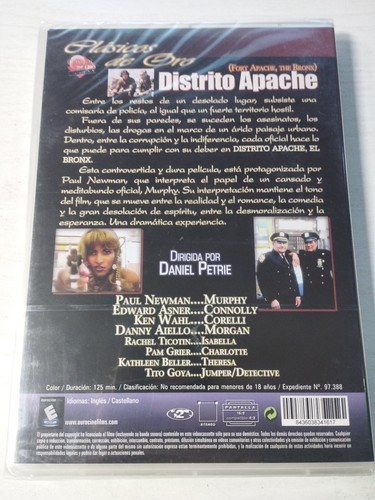 Distrito Apache Paul Newman Fort Apache The Bronx DVD Español Ingles Rg 2 Nueva - Imagen 2 de 4