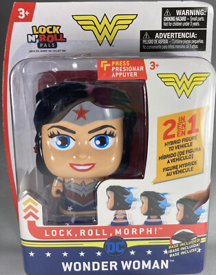 Wonder Woman DC Lock N Roll Morph 2 In 1 Hybrid to Vehicle Base Collector Comics