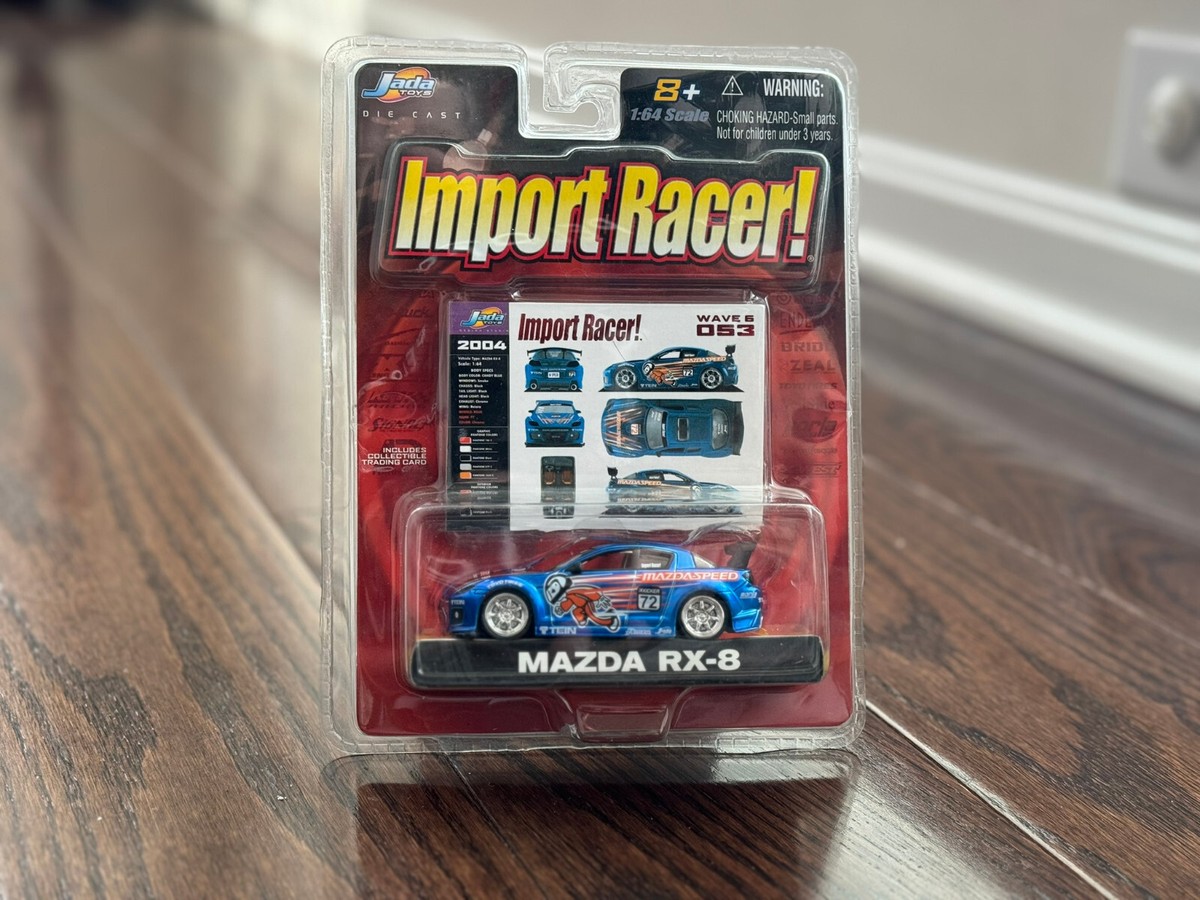 ミニカー Jada Toys Mazda RX-8 Import Racer! 1/64 Jada Import Racer Mazda RX-8 Blue Car NEW Factory Sealed w/ Card