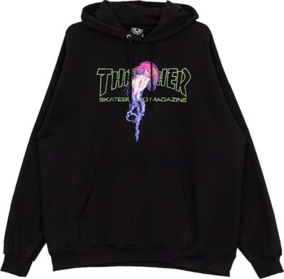 Thra.sher Atlantic Drift Hooded Sweatshirt - SMALL Black | eBay