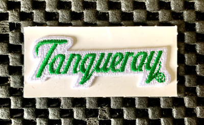 TANQUERAY SEW ON PATCH PREMIUM LONDON DRY GIN 2'' X 3/4'' NOS