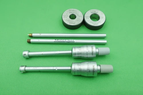 Mitutoyo 368-202 .35-.425" & 368-203 .425-.5" Holtest w Extension & Setting Ring