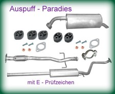 Abgasanlage ab Kat. Auspuff Schalldämpfer für Hyundai Getz 1.1 TB ->09/2005 +Kit