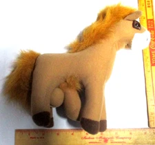 adult stuffed animal w/penis horse  "weanie baby" novelty beanie doll -9"