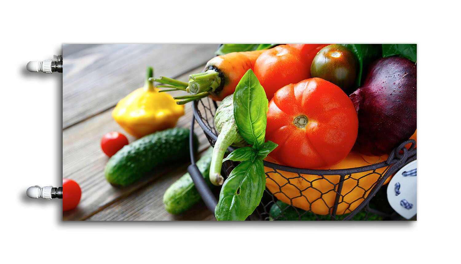 Magnet Heizkörperabdeckung, Heizkörperverkleidung-120cm x 60cm-METALLKORB