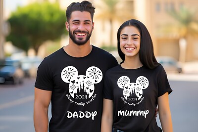 Disneyland Familie passende T-Shirts personalisiert verschiedene Farben beliebiger Name