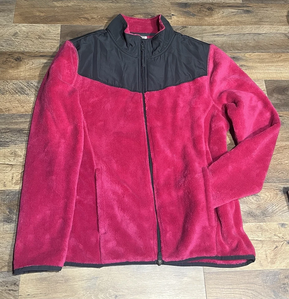 Chaqueta polar con cremallera Danskin Now talla XL (16/18) rosa/gris oscuro para mujer Foto 4 de 4