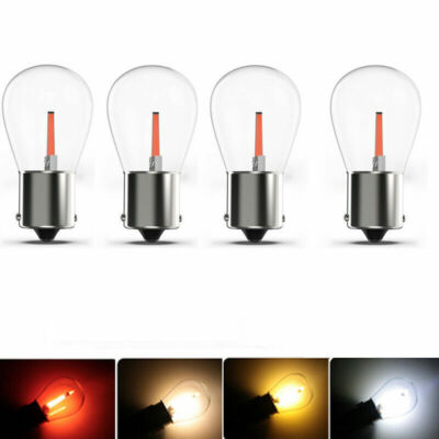 4Pcs Auto BA15S 1156 LED Rücklicht Blinker Birne Licht Lampe Bremslicht DC 12V