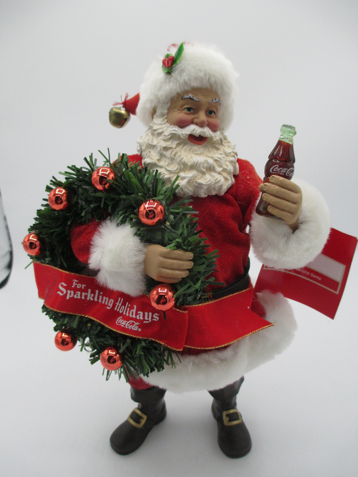 Kurt Adler 9.5" Coca-cola Santa Ornament In Multicolored