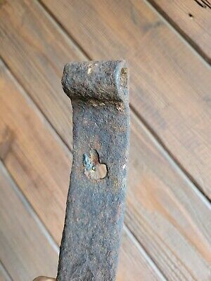 Buy 19c Antique Hand Wrought Forged Iron Barn Door Strap Hinges 16 3/4
