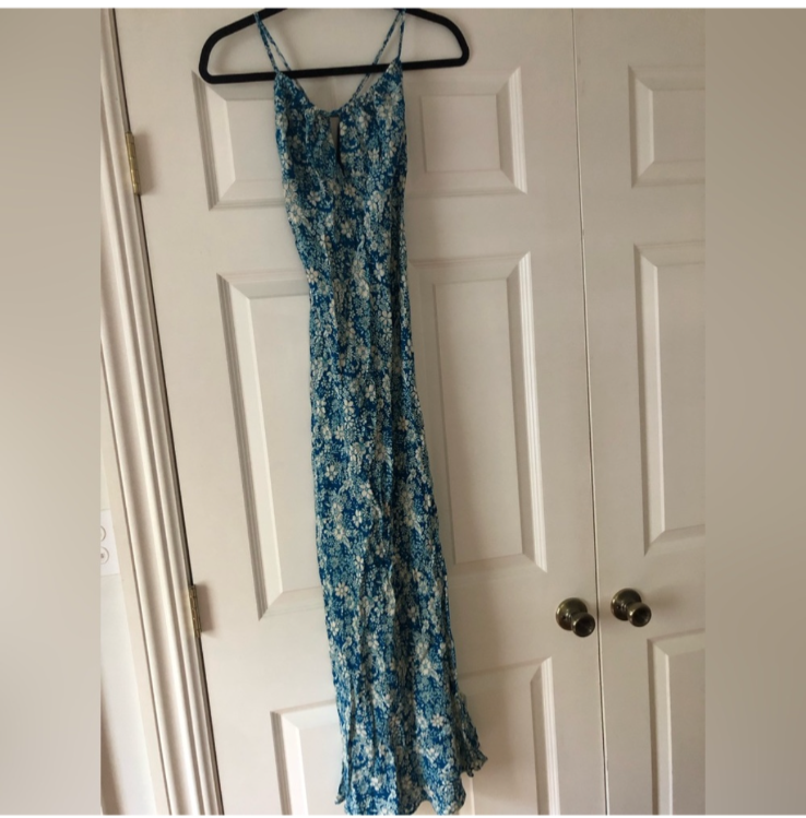 NWT Free People Bon Voyage Floral Print Maxi Dress. Size M