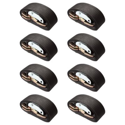 2'' x 6' Heavy Duty Snap Hook Cam Buckle Strap Tie Down Kit - 8 Pack