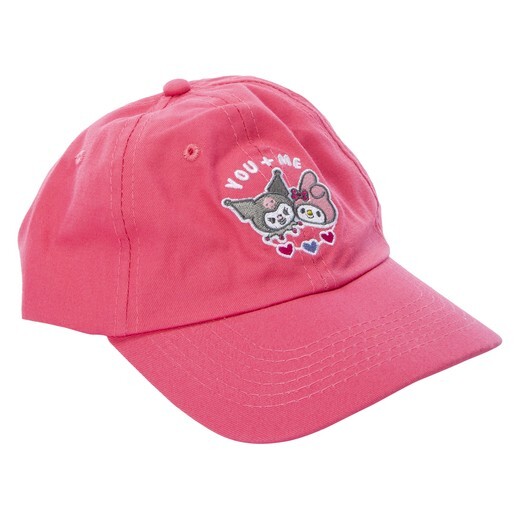 Hello Kitty **KUROMI & MY MELODY PINK BASEBALL CAP HAT** New With