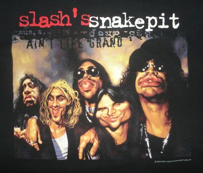 2000 Slash Slash's Snake Pit Ain't Life Grand Tour Shirt Adult XL