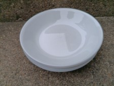 CORELLE - WINTER FROST WHITE - 20 OZ SHALLOW SALAD PASTA 8 1/2" BOWLS - SET OF 6