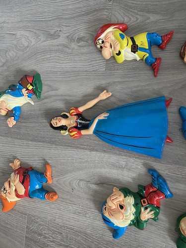 Snow White & Seven Dwarfs Made in Italy Vintage Wall Decor Ceramic - 第 4/7 張圖片