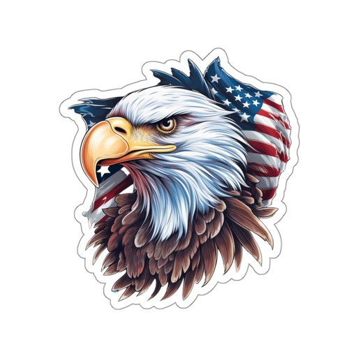 American Flag Eagle Kiss-Cut Stickers - Imagen 12 de 19