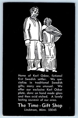 1972 The Time Gift Shop Home Of Karl Oskar Lindstrom Minnesota Vintage Postcard