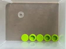 LEGO Parts - Lime Green Tile Round 1 x 1 - No 98138 - QTY 5