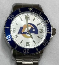 New Los Angeles Rams Sparo Key Style Men's Sports Watch Metal Band