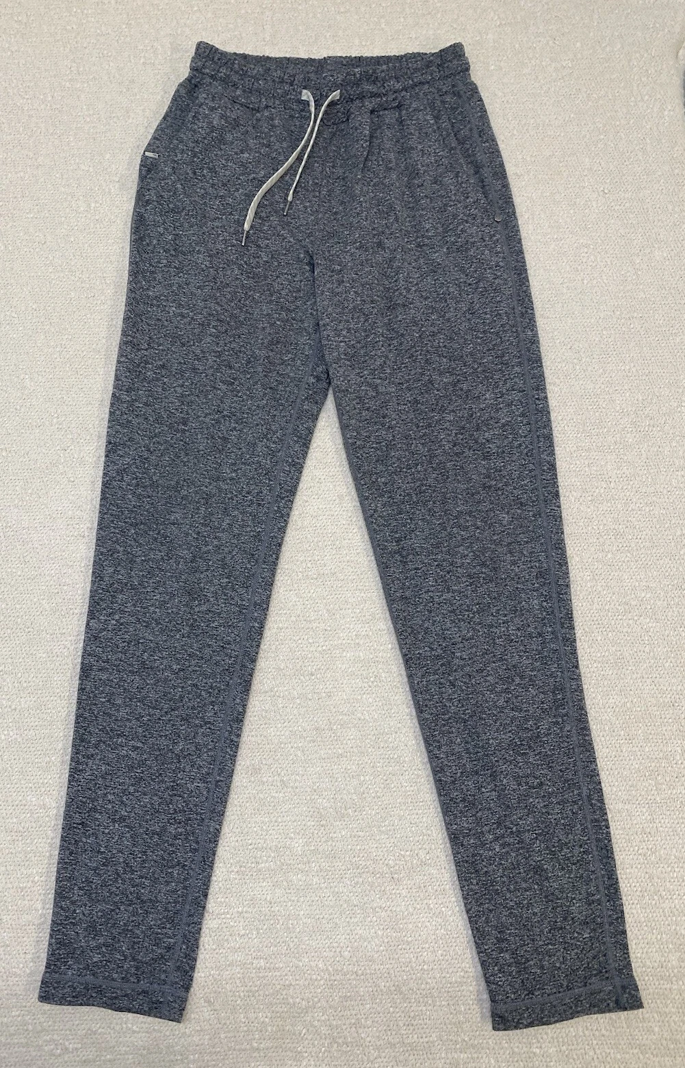 Vuori Ponto Performance Pant Mens Small Dream knit Heather Gray Jogger Tapered