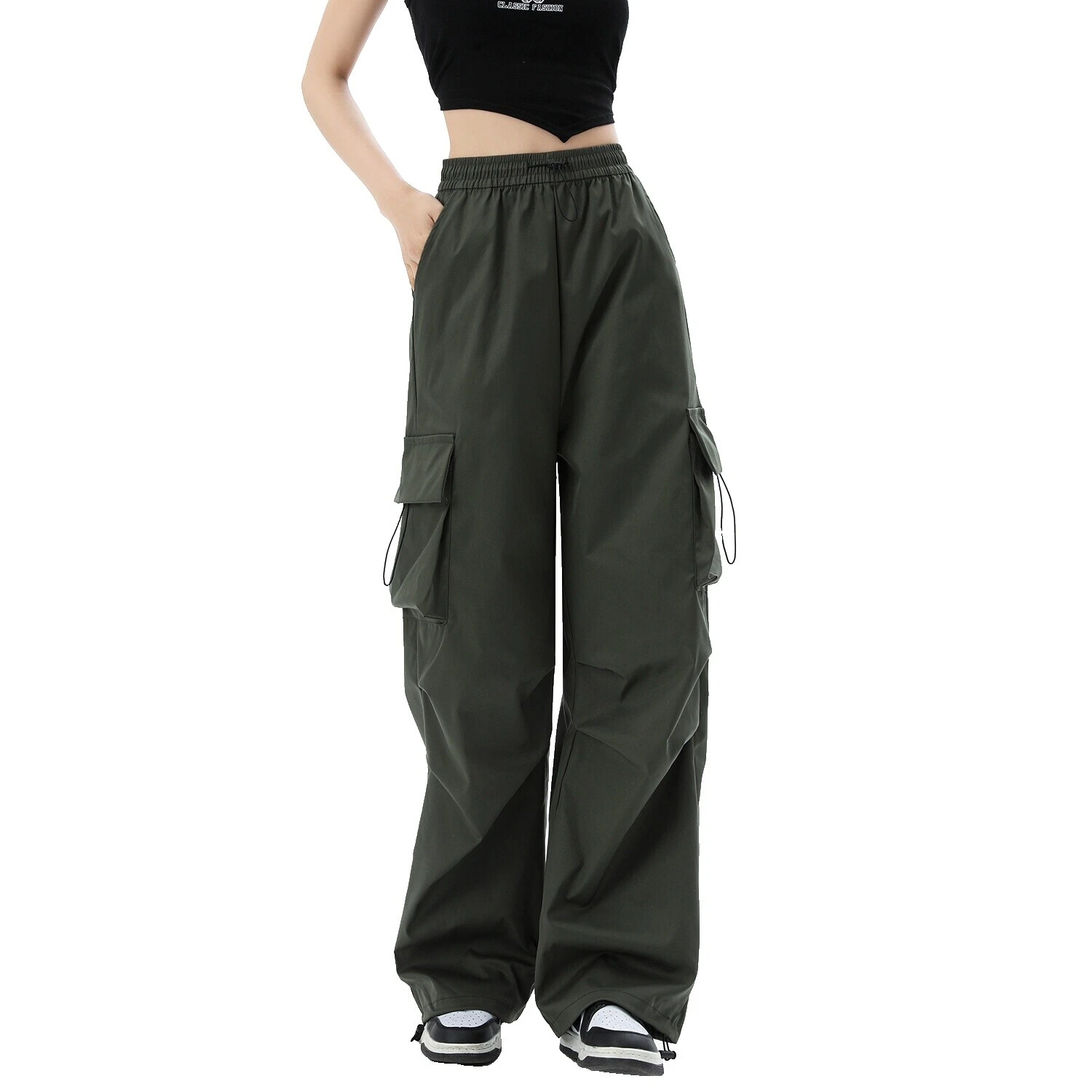 Silk Cargo Pants for Women