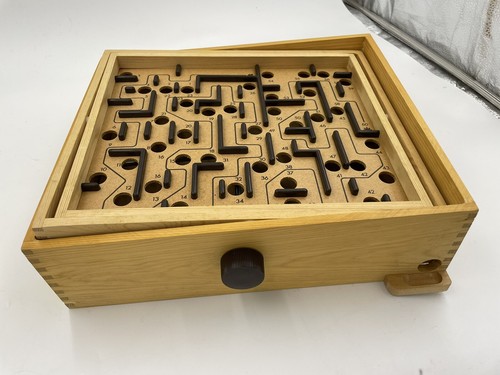 Vintage Brio Original Labyrinth Wooden Maze Metal Roller Ball Game 35310 Sweden - Picture 7 of 8