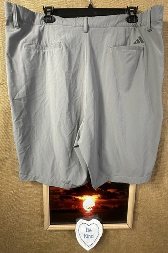 Adidas Hombre’s Gris Plano Sólido Atlético Pantalones 44W Cremallera Bolsillos Vietnam - Imagen 3 de 5