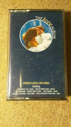 The Love Album 16 Track compilation Cassette Tape | Sade, Elton (Telstar, 1988)